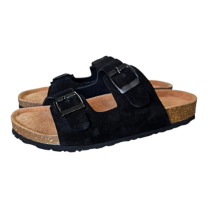 Men Suede Leather Sandals | Cushioned Footbed | Comfortable | Casual Slip-on Slippers